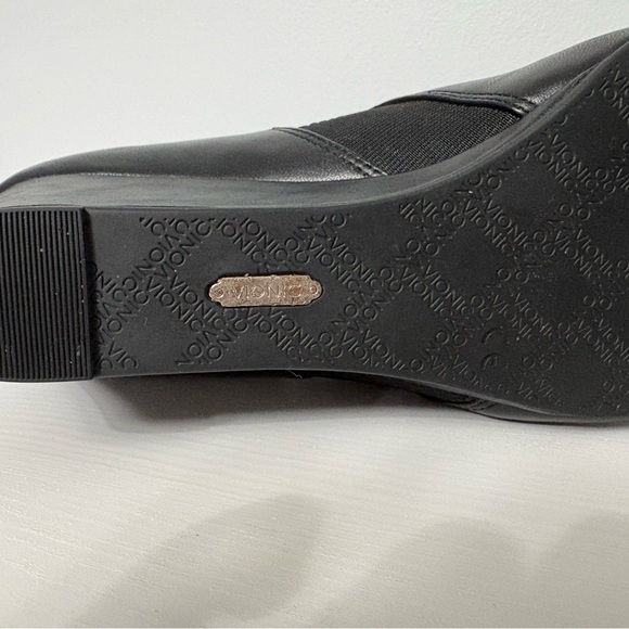 Vionic Stanton Black Leather Wedge Booties – Size 9 - Picture 6 of 12